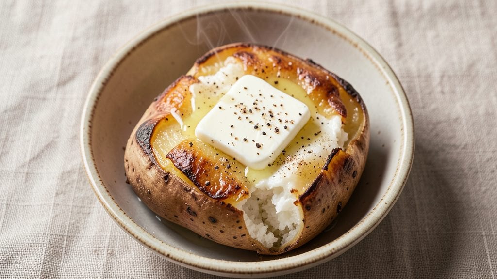 America's Test Kitchen Baked Potato Recipe: Vinegar-Kissed Crisp Crowns Over Buttery Centers
