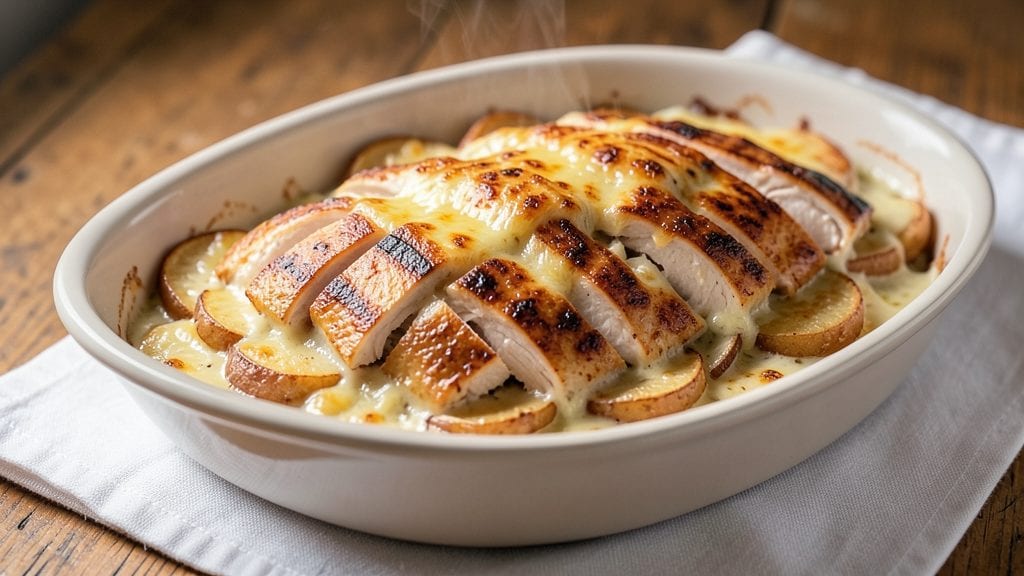 Betty Crocker's Chicken and Au Gratin Potatoes Recipe: One-Pan Bistro-Style Feast