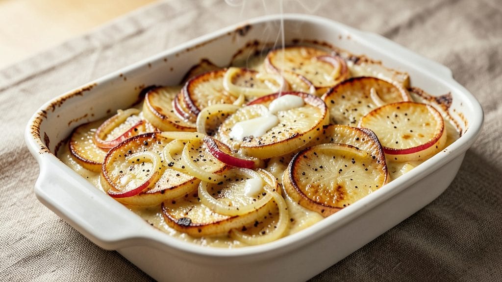 Emeril's Scalloped Potatoes Recipe: Buttery Layers and Vinegar-Kissed Crisp