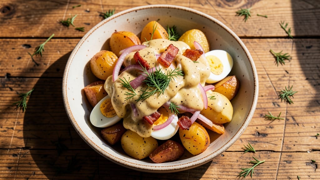 Grandma's Old Fashioned German Potato Salad Recipe: Vinegar-Kissed Crunch Over Creamy Potatoes