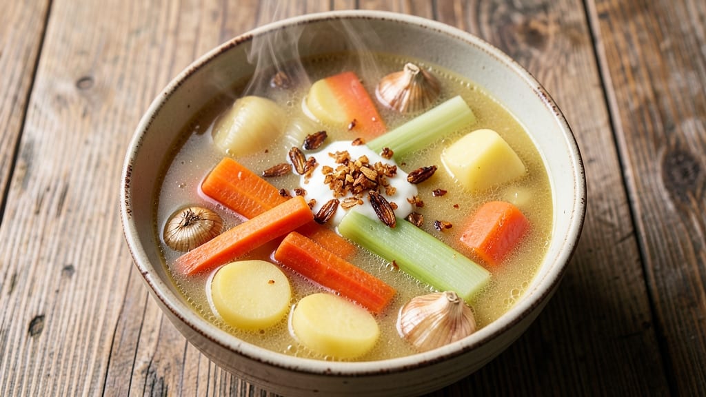 Grandma's Potato Soup Recipe: Velvety Roasted Garlic Base