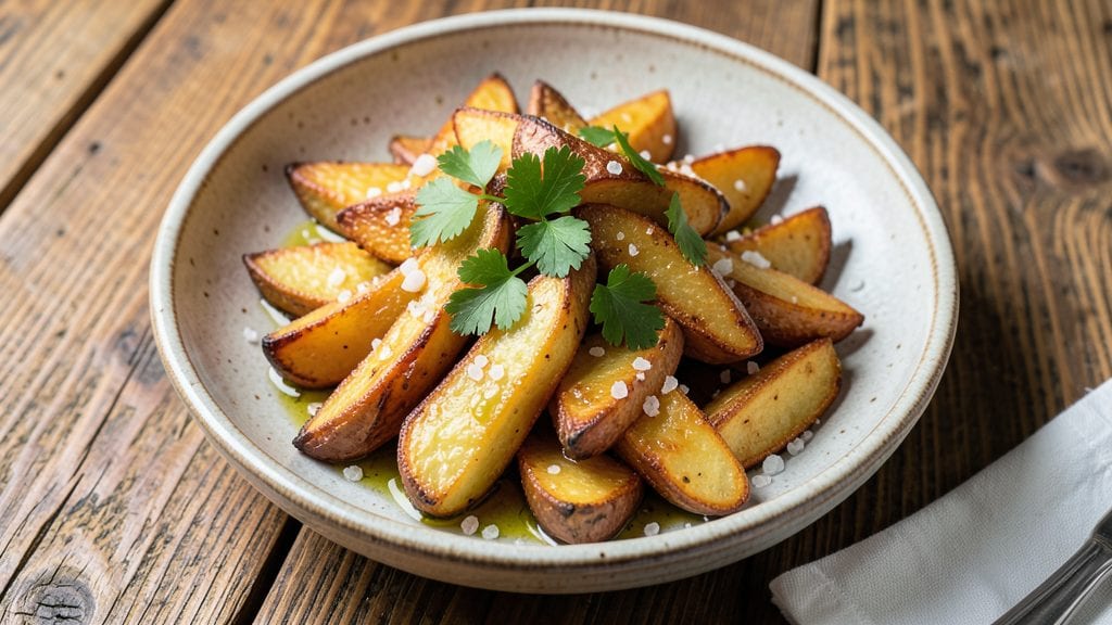 Jamie Oliver's Potato Wedges Recipe: Vinegar-Kissed Crisp With Herbed Creamy Centers