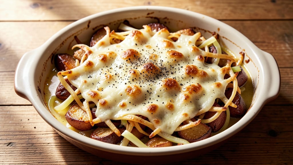 Julia Child's Shredded Potato and Leek Gratin Recipe: Masterful Layers of Creamy and Crispy