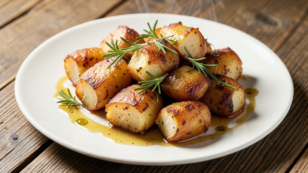 Magnolia Table Andrew Zimmern's Smashed Potatoes Recipe: Vinegar-Braised Crisp Edges Over Fluffy Centers