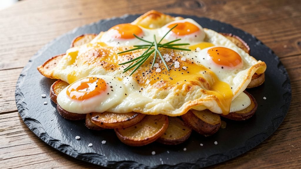 Potato Omelet Recipe: Crispy Hash Browns Meet Fluffy Eggs