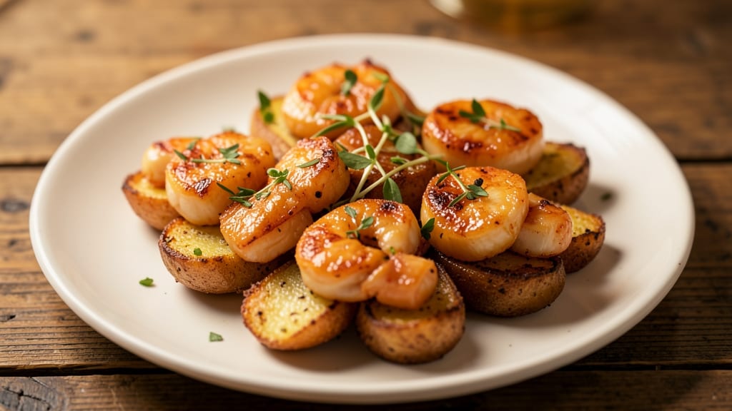 Seafood Potatoes Recipe: Crispy Cornmeal Crowns With Herbed Butter Magic